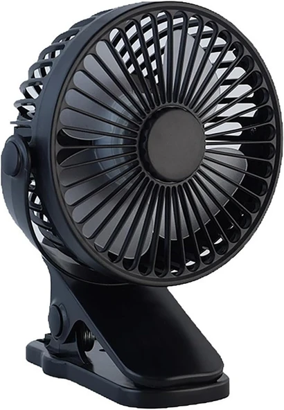Robeve Şarjlı Usb Mini Klipsli Vantilatör Fan - 3 Kademeli - 360° Hareketli - Bebek Arabası, Ofis, Masaüstü, Kamp Kullanımı İçin Uygun - Sessiz Taşınabilir - Asorti Renk ürün görseli 1