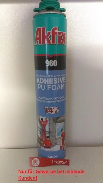 1 X 800 Ml B2 Akfix 960 Pu Wdvs Klebeschaum Perimeterkleber Daemmstoffkleber ürün görseli 1