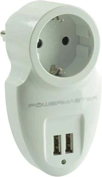 16A-3500W Çift Usbli Tekli Akim Korumali Priz (79 X 155 Mm) ürün görseli 1