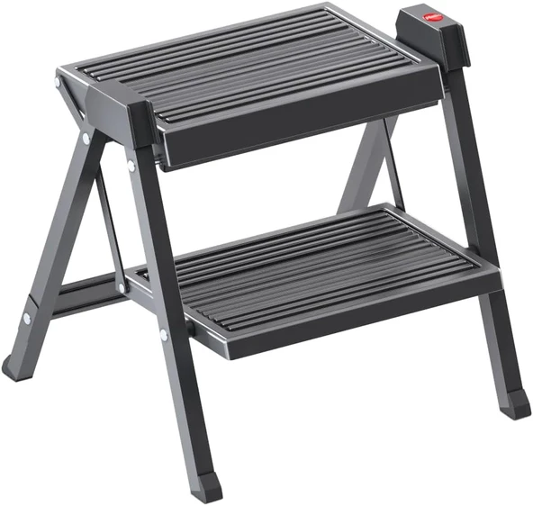 Hailo Stepfix 2 Basamaklı Merdiven Antrasit Tek Ebat Hl 4410-001 ürün görseli 1