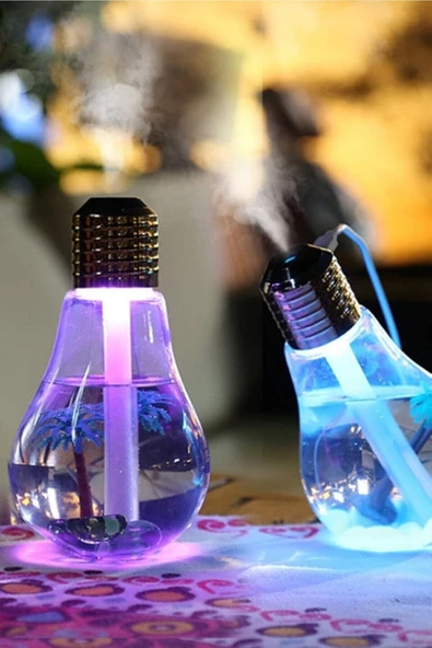Mobee Ampul Şeklinde Hava Nemlendirici Işıklı Usb'Li ürün görseli 1