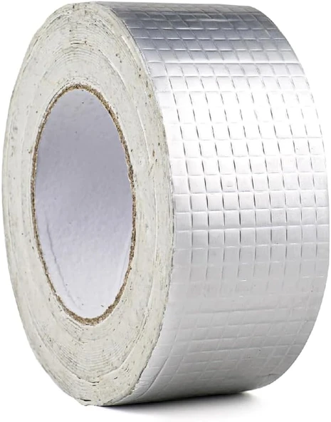5Cm X 2 Mt Yüksek Sıcaklık Dayanan Su Geçirmez Alüminyum Folyo Çamur Bant, Çatı Duvar Çatlak Onarıcı Yalıtım, 2 Metre, Boru Yalıtımı, Yalıtım Bandı, Panel Yalıtımı (2 Metre) ürün görseli 1