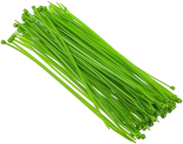 Tek-İş Yeşil Plastik Kablo Bağı Seti | 100Mm X 2.5Mm | 100 Adet | Dayanıklı Cırt Kelepçe | Kablo Düzenleyici Sabitleyici ürün görseli 1