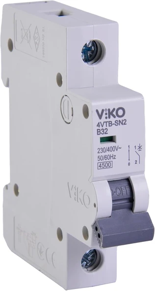 4Vtb-1B32 Otomatik Sigorta 4,5Ka B Tipi 1 Kutup 32A ürün görseli 1