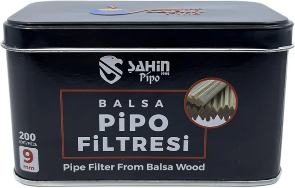 Şahin Pipo 9Mm Balsa Ağacı Pipo Filtresi - 200 Adet Ekonomik Paket ürün görseli 1