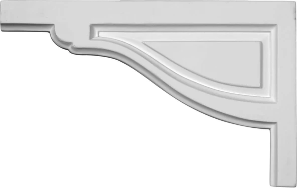 Ekena Millwork Sb11 X 07Tr-L 11 3/4 Inç W 7 3/8 H 1/2 D Büyük Geleneksel Merdiven Tutucu, Sb11X07Tr-L ürün görseli 1