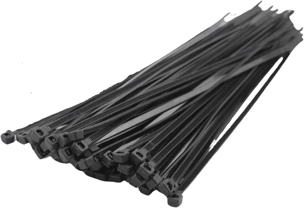 Orret 100 Adet Kablo Bağı Seti, Amerikan Kelepçesi, Cırt Elektrik Kablo Bağı, Dayanıklı Çok Yönlü Kullanım Için İdeal, Organizasyon Düzenleme (Siyah, 2.5X150Mm) ürün görseli 1