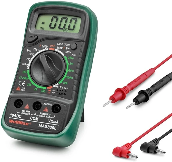 Wellhise Mas830L Dijital Multimetre Ölçü Aleti ürün görseli 1