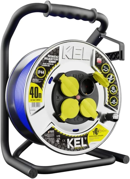 Preis-Zone Kel 99463 Ağır Hizmet Tipi Uzatma Kablosu 40M, 3X2.5 Mm2 ürün görseli 1