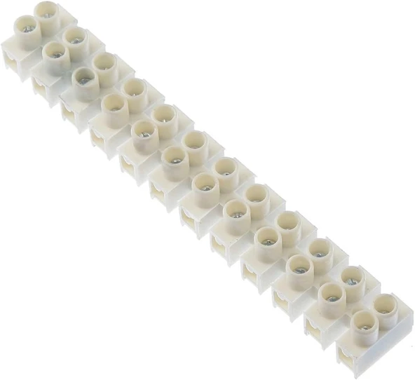 Tek-İş 520117 Sıra Klemens No:1 Yanmaz 12 X 0.5-4 Mm, Beyaz, 2.5 - 4Mm ürün görseli 1