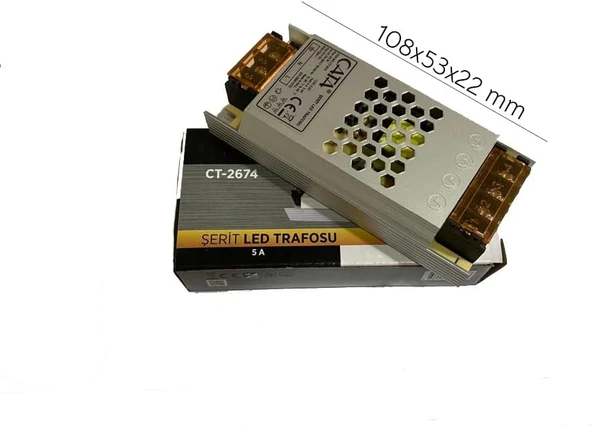 Cata Ct 2674 5 Amper 60W Süper Sli̇m Trafo ürün görseli 1