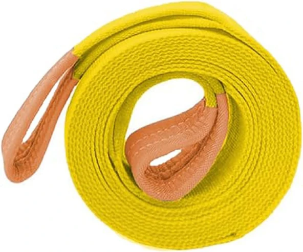 Spanzet Sapan Polyester Sarı Renk 3 Ton 6 Metre Sağlam Yük Kaldırma Taşıma İndirme Halat ürün görseli 1