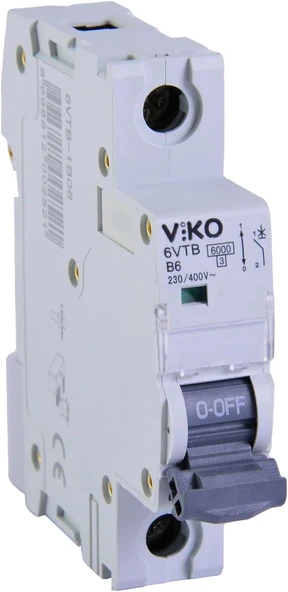 6Vtb-1B06 Otomatik Sigorta 6Ka B Tipi 1 Kutup 06A ürün görseli 1