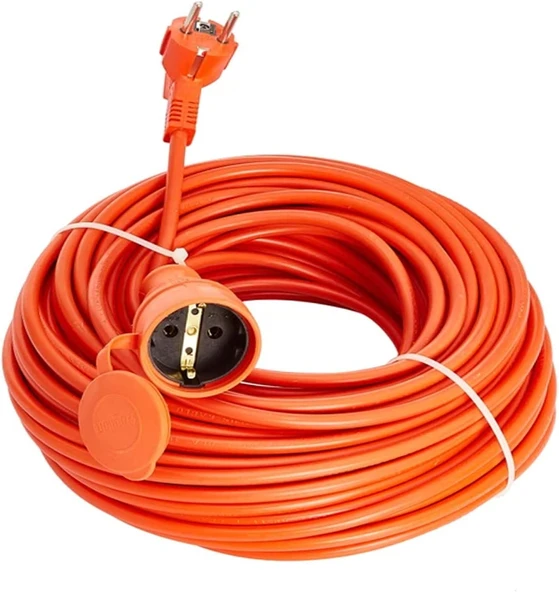 Bylion 10 Metre Seyyar Uzatma Kablosu 3X1.5 Mm Turuncu Kablo Cca Kablo ürün görseli 1