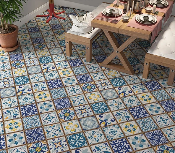 Stickerart Yer Kaplama Zemin Kaplama Folyosu 65X130 Cm Ottoman Motifs ürün görseli 1