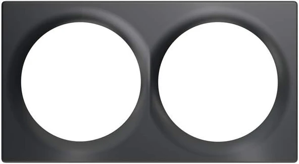 Fibaro Walli Double Cover Plate/Walli Cihazları Için Yüksek Kaliteli Çift Kapak Plakası, Antrasit, Fg-Wx-Pp-0003-8 ürün görseli 1