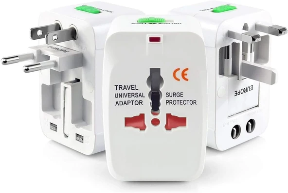 Wellhise Evrensel Priz Çevirici Seyahat Tipi Universal Adaptör – İngiliz, Amerikan Avustralya Fiş Uyumlu, +150 Ülke İçin Priz Çevirici (Voltaj Dönüştürmez) ürün görseli 1