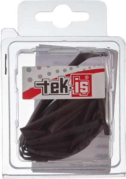 Tek-Iş 523592 Isi Ile Daralan Makaron, Siyah, 3.5 Mm, 2 M ürün görseli 1