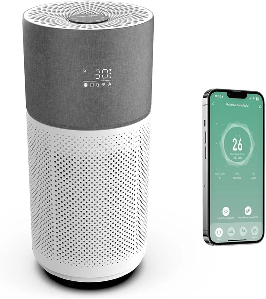 Xenon Hava Temizleyici | Hepa 13 Wifi 550 Cadr Uvc Göstergeli (Gri) X7420 ürün görseli 1