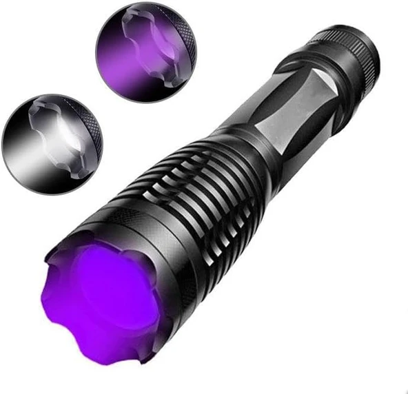 Valkyrie Çift Işık Dual Uv Mor Işık Xml-T6 2000 Lümens El Feneri ürün görseli 1