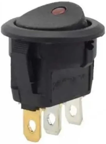 Sanec Ic-132 Yuvarlak Nokta Işıklı Anahtar On-Off 3P ürün görseli 1