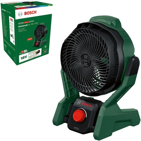 And Garden Akülü Vantilatör, Evrensel Fan 18V-1000 (Aküsüz, Volt Sistemi, Amatör Çalışanlar, Kamp Daha Fazlası Için, Hava Debisi: 1.000 M3/Saat) ürün görseli 1