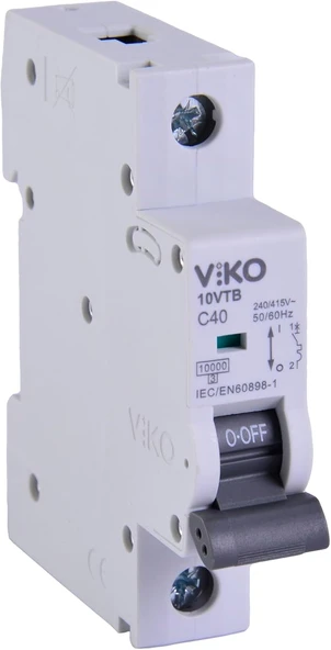 10Vtb-1C40 Otomatik Sigorta 10Ka C Tipi 1 Kutup 40A ürün görseli 1