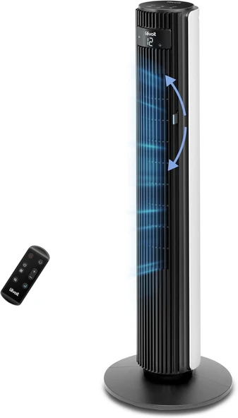 Levoit Kule Vantilatör İçin Yatak Odası, 7,5 M/S, 23 W, 25 Db Sessiz Sütun, Uzaktan Kumandalı, 12 Hız Kademesi, 4 Mod, Beyaz ürün görseli 1