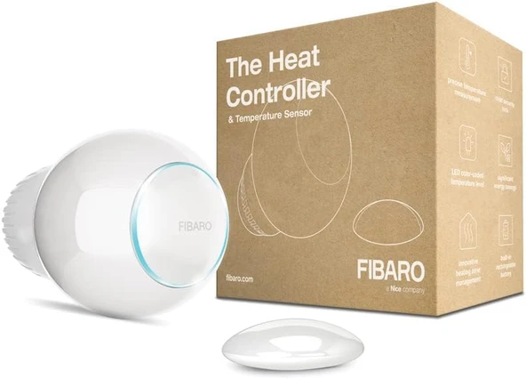 Fibaro Fgt‐001+Fgbrs‐001 Akıllı Ev Termostatik Vana Seti, Beyaz, 1 Adet ürün görseli 1
