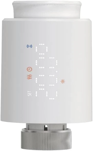 Zigbee Led Ekranlı Termostatik Radyatör Vanası (Tuya, Life, Zigbee2Mqtt Uyumlu) ürün görseli 1