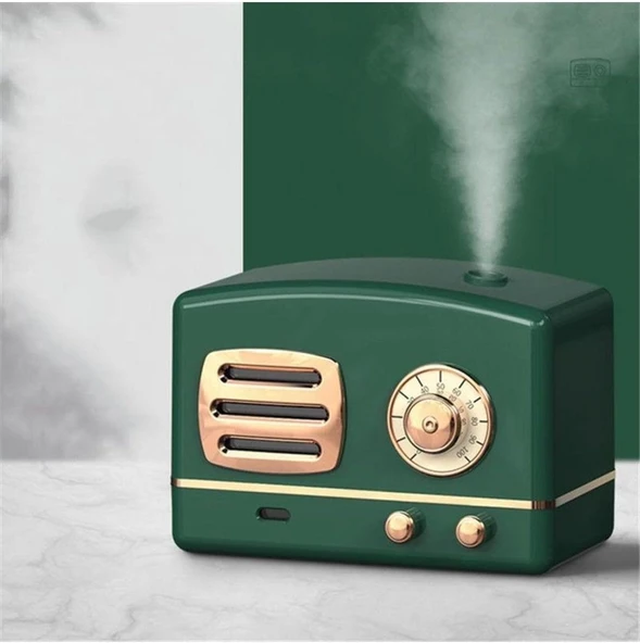 200Ml Radyo Görünümlü Mini Hava Nemlendirici Buhar Makinesi Aroma Difüzörü Humidifier ürün görseli 1