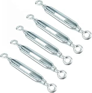Galvaniz Çelik Gerdirme Aparatı, 12Mm, 5'Li Set, Çift Taraflı Kanca Uçlu Metal Halat Gergi Ekipmanı ürün görseli 1
