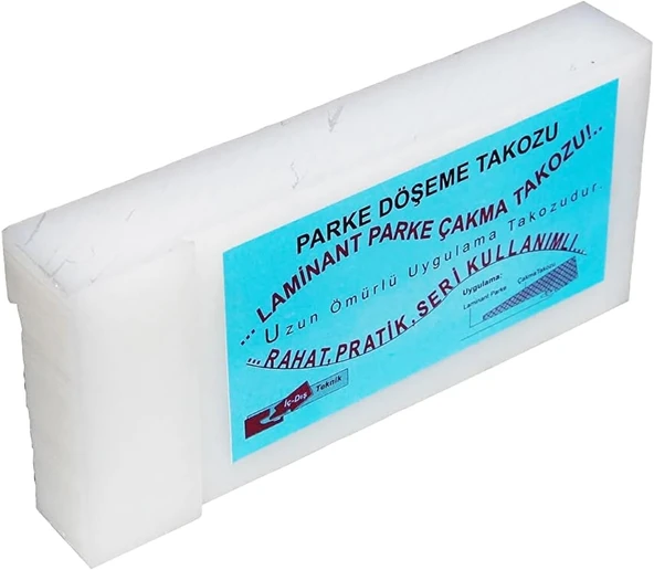 Zemin Parke Döşeme Takozu Beyaz 15 Cm 7 Cm Polyamid Laminant Parke Takozu ürün görseli 1