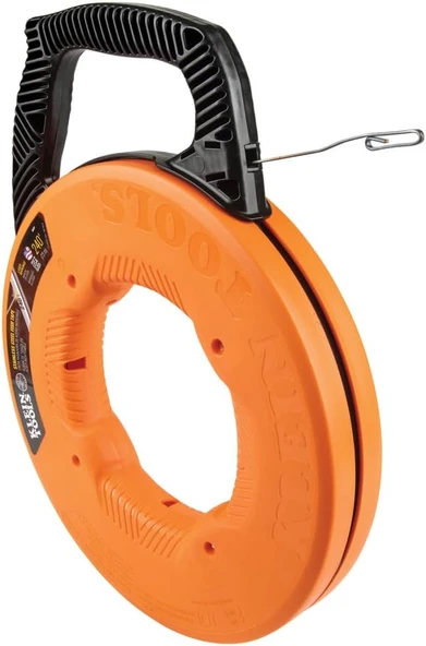 Klein Tools 56341 Balık Bandı Çektirme Paslanmaz Çelik Çift Halkalı Uçlu, Optimize Edilmiş Gövde Sap, 1/8 Inç X 240 Ayak ürün görseli 1