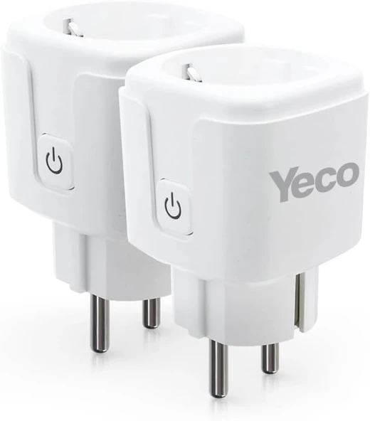 Yeco Sp-16 Akıllı Priz, Wi-Fi Uyumlu, İzleme, Telefonla Kontrol, 16A, 2 Adet ürün görseli 1