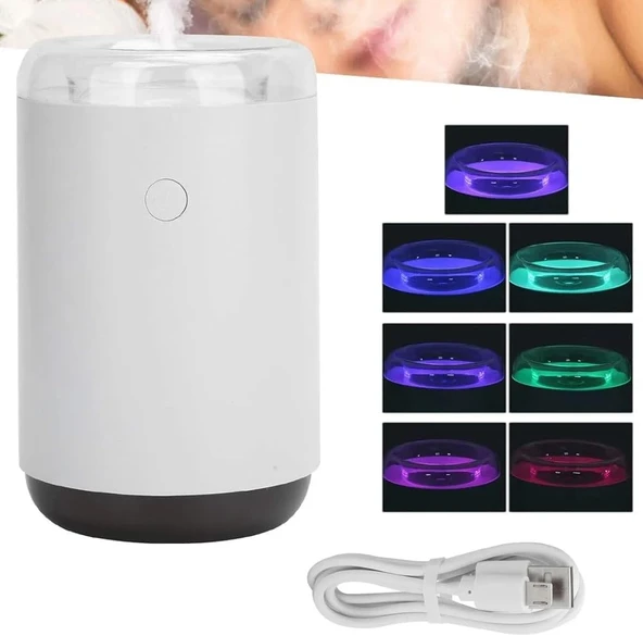 Rgb Işıklı Taşınabilir 255Ml Hava Ortam Nemlendirici, Çocuk Odaları İçin İdeal Yedek Filtreli ürün görseli 1