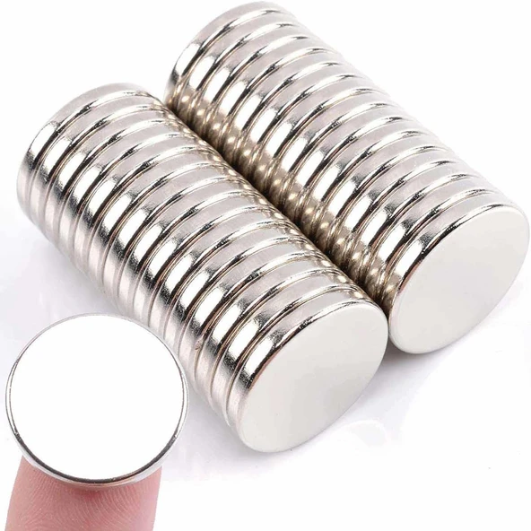 Ø20X3 Mm Neodim Mıknatıs - Yuvarlak Disk Magnet (5 Adet) ürün görseli 1