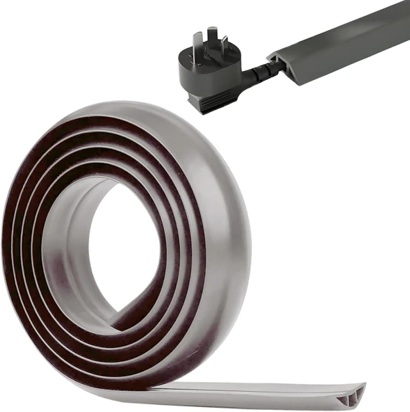 Greentech Esnek Kablo Kanalı Gri/Gt-Kk07 ürün görseli 1