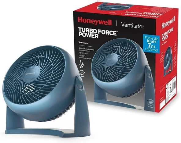 Honeywell Turboforce Turbo Vantilatör Ht900Ne4 Sessiz Soğutma, 90 Dereceye Kadar Ayarlanabilir Eğim Açısı, 3 Hız Ayarı, Duvara Montaj, Masa Vantilatörü - ürün görseli 1