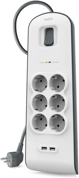 Belkin Surge 6'Lı Çoklu Priz ürün görseli 1