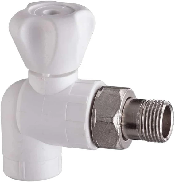 Feyza Yapi Fırat Pp Köşe Radyatör Vana 25-1/2″Mm 2 Adet ürün görseli 1