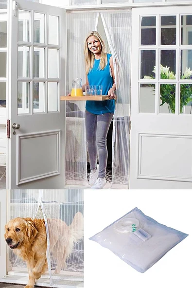 Fay-Tek Beyaz Mıknatıslı Kapı Sinekliği 105X205 Cm 1410 V2 ürün görseli 1