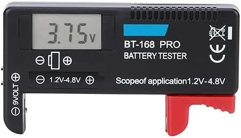 Sanec Bt-168 Ekranlı Pil Voltaj Kapasite Test 1.2V-4.8V 9V ürün görseli 1
