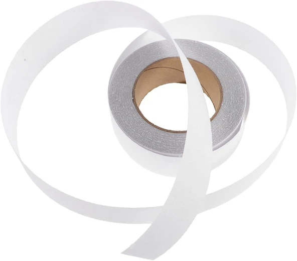 Meg Anti Kayma Merdiven Bandı, Beyaz, 25Mm X 25 Metre, Kaydırmaz Güvenlik Şeridi ürün görseli 1