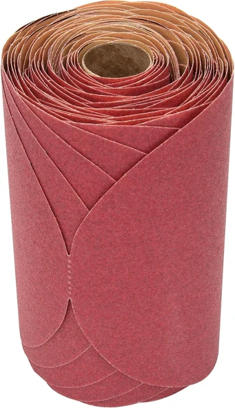 Stikit Kırmızı Zımpara Diskleri, 01114, Deliksiz, 15,24 Cm, 120+ Grade, 100 Diskli Paket, Otomatik Zımpara, Astar Zımpara, E-Kaplama Zımparalama ürün görseli 1