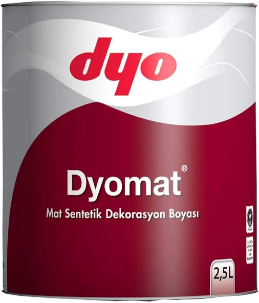 Dyomat Mat Dekorasyon Boyası 2,5 Litre Siyah ürün görseli 1
