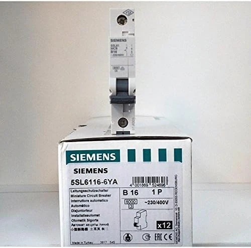 B Tip 16 Amper 6Ka Otomatik Sigorta 5Sl6116 6Ya Yeni Seri B1X16A B16 ürün görseli 1