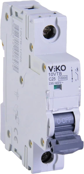 10Vtb-1C25 Otomatik Sigorta 10Ka C Tipi 1 Kutup 25A ürün görseli 1