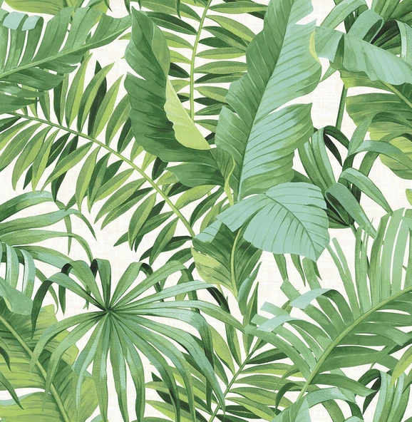 Nuwallpaper Nu2906 Maui Peel & Stick Duvar Kağıdı, Yeşil ürün görseli 1
