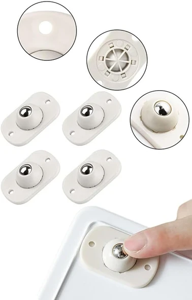 4 Lü Bilyeli Eşya Kaydırma Aparatı 4Lü Set ürün görseli 1